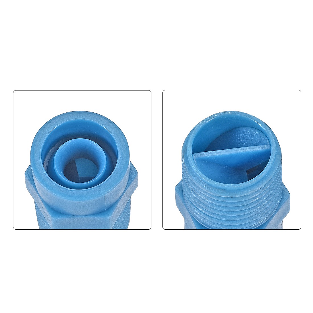 2Pcs Full Cone Tip 1/2BSPT Plastic PP Wide Angle Nozzle gallery
