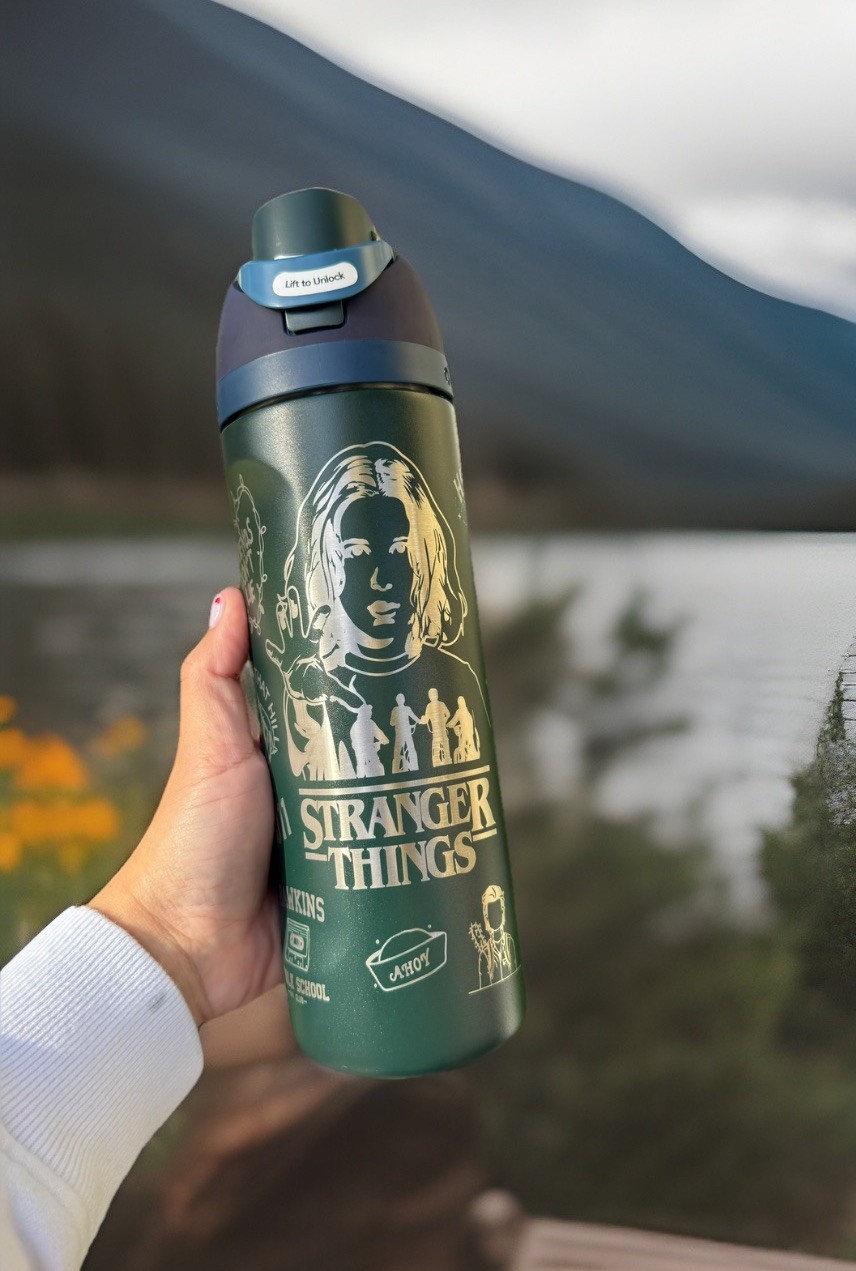 Stranger Things Owala FreeSip 24oz Custom Laser Engraved Bottle Stainless Steel gallery