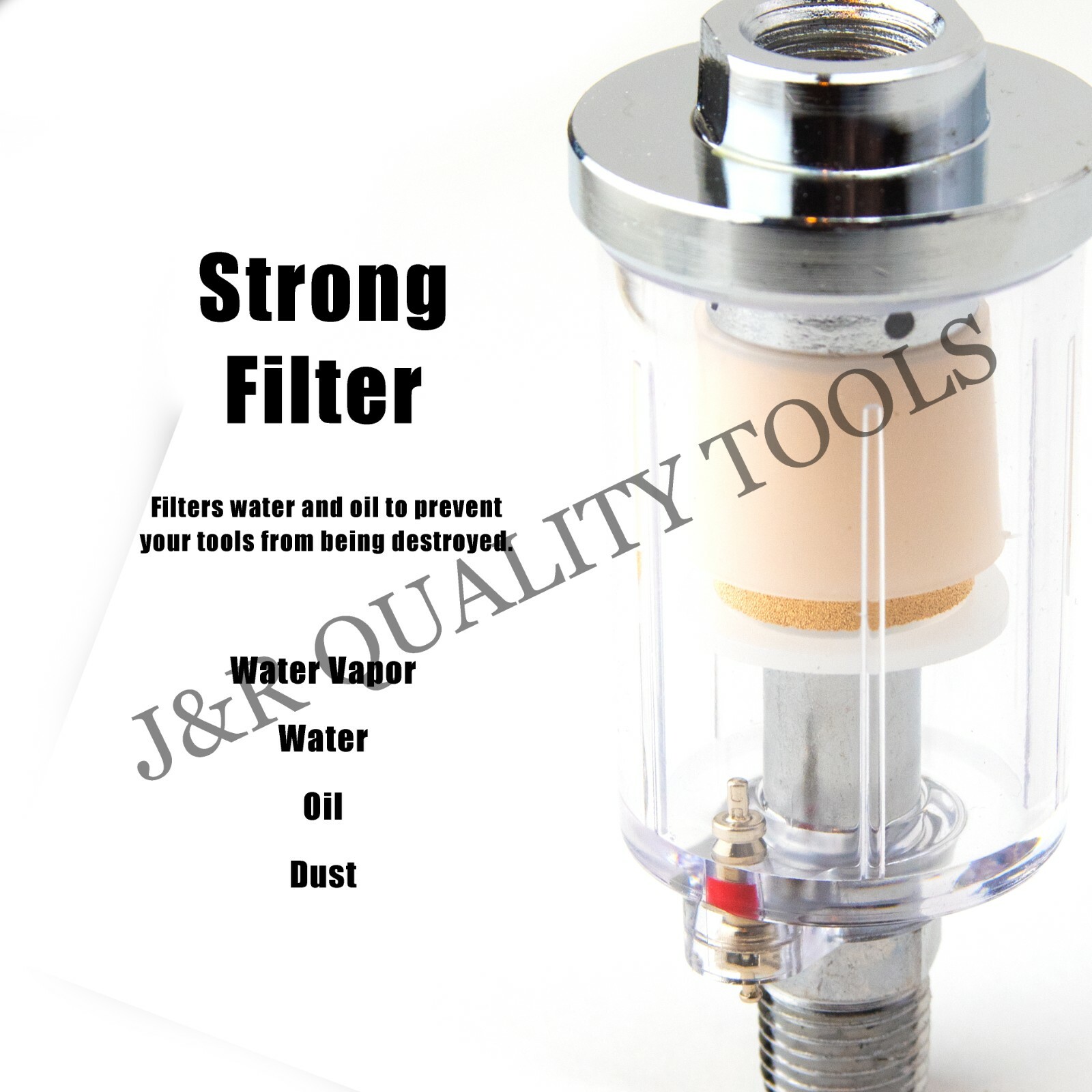 VCT In Line Oil Water Separator Filter Separator 1/4" Air Brush Compressor Tool gallery