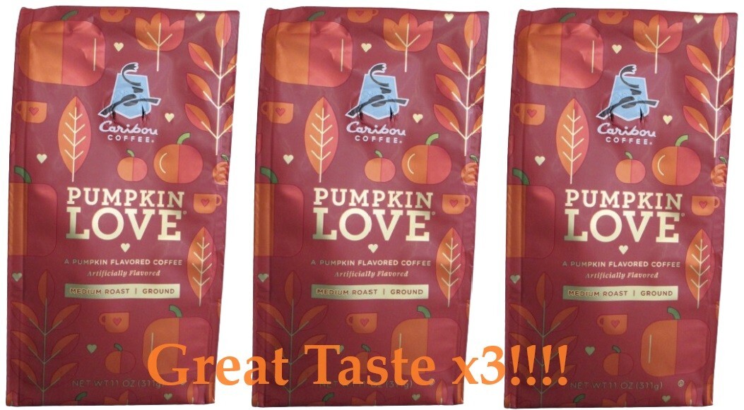 3 - Caribou Coffee Pumpkin Love Flavored Ground Medium Roast Coffee 11 oz (311g) gallery