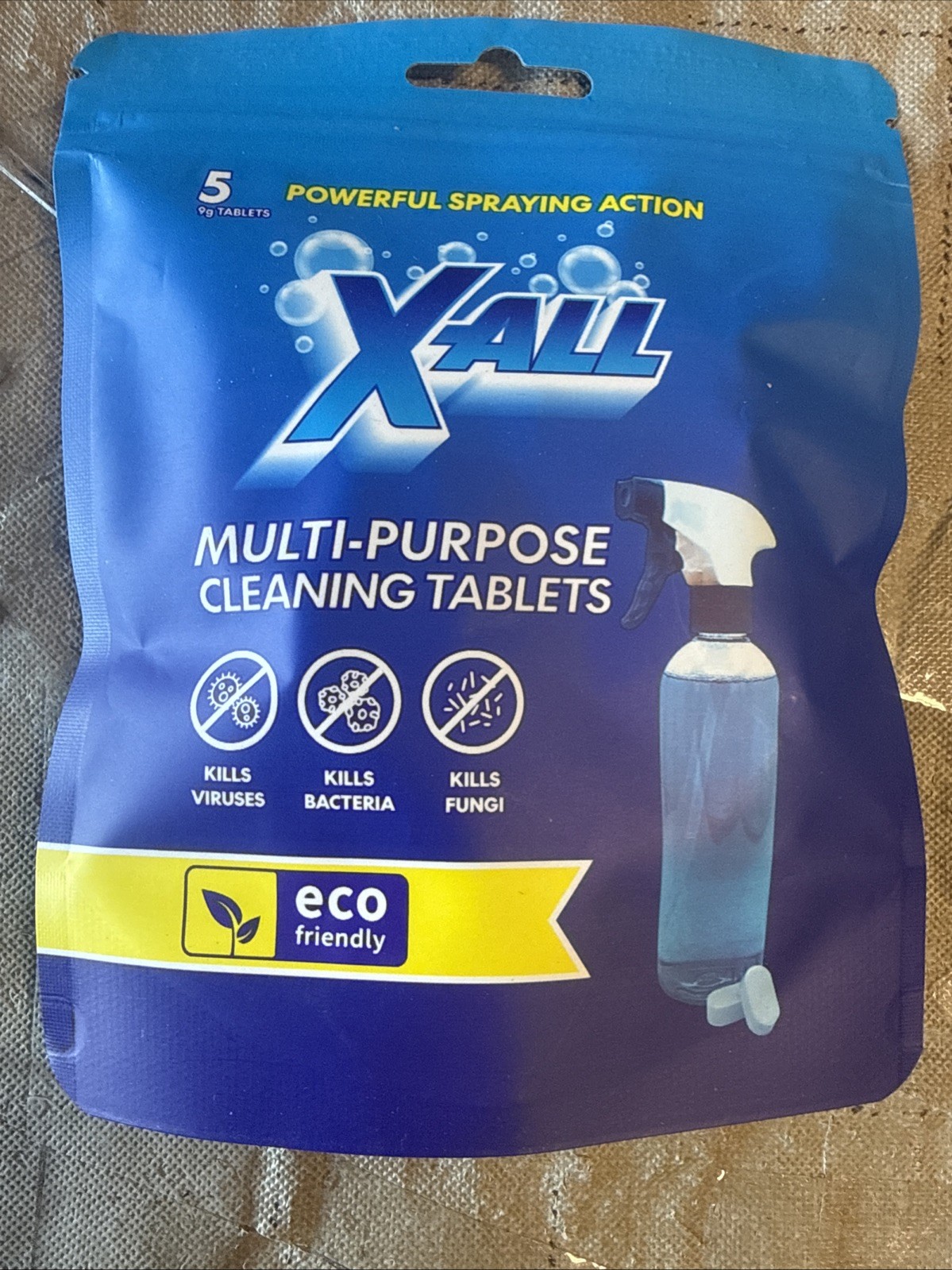 X-ALL Multipurpose Cleaning Tablets 5 tablets New / Sealed gallery