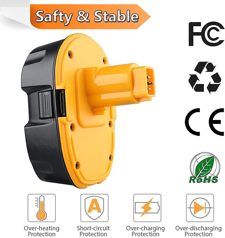 2 PACK 18V 4600mAh Replace For Dewalt 18 VOLT DC9096 DC9098 NiMH Battery NEW gallery