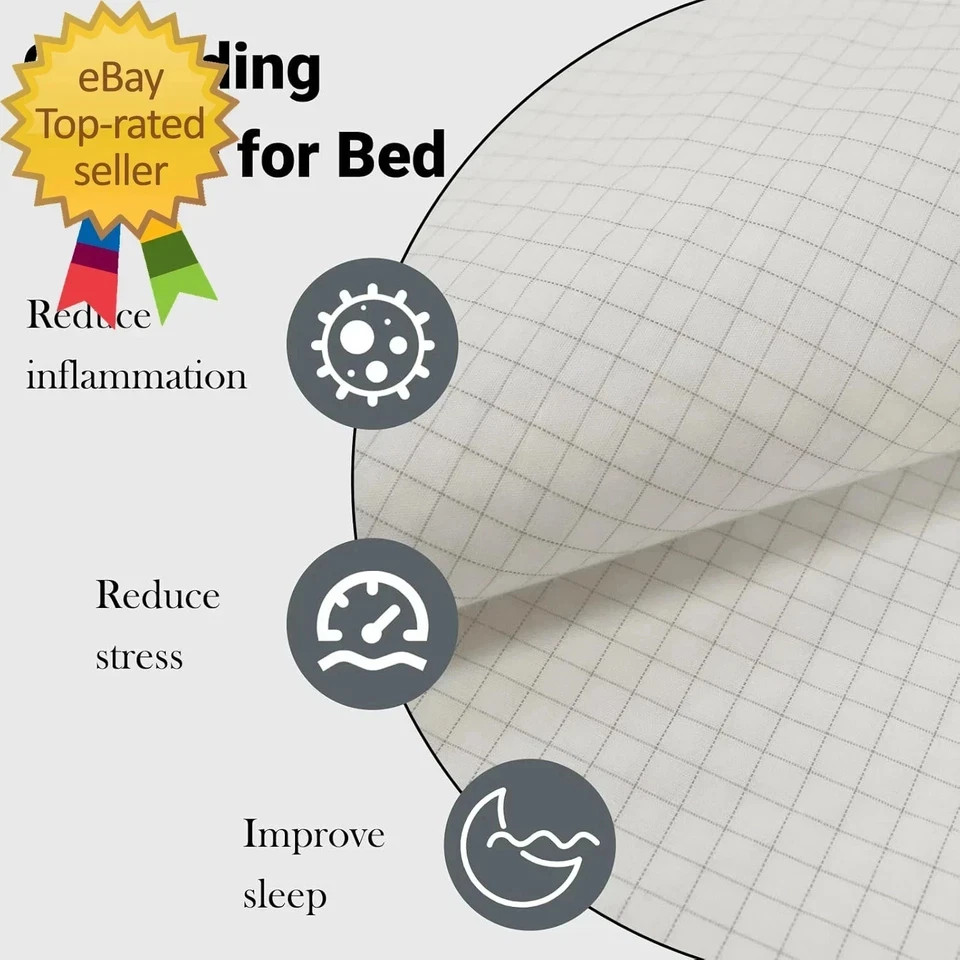 Grounding Sheets Grounding Well Bed Sheets10% Silver Fiber Grounding Flat Sheet gallery