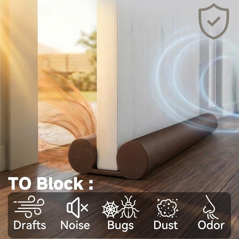 Under Door Draft Blocker Kit for Noise Reduction & Temperature Control gallery