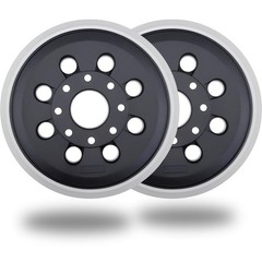 2 Pack 5 Inch 8 Hole Hook & Loop Replacement Sander Pad for 5″ Bosch ROS20VS,