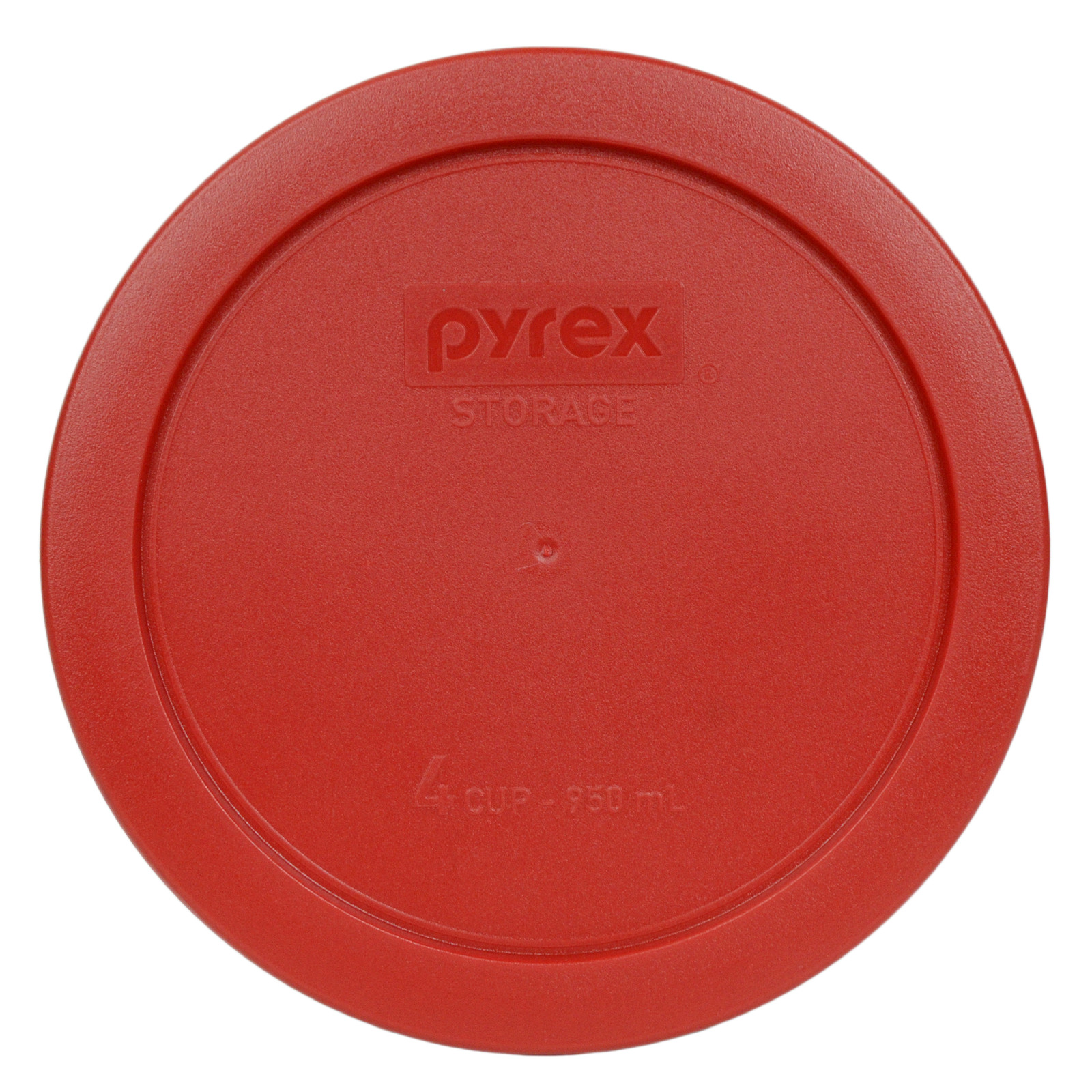 Pyrex 7201-PC 6" Poppy Red Round Plastic Cover Lid New for 7201 4-Cup Glass Bowl gallery
