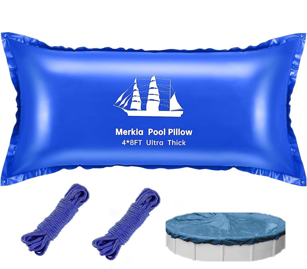 Pool Pillows for Above Ground Pools | 4 x 8 Ft Pool Cover Air Pillows Closing Wi