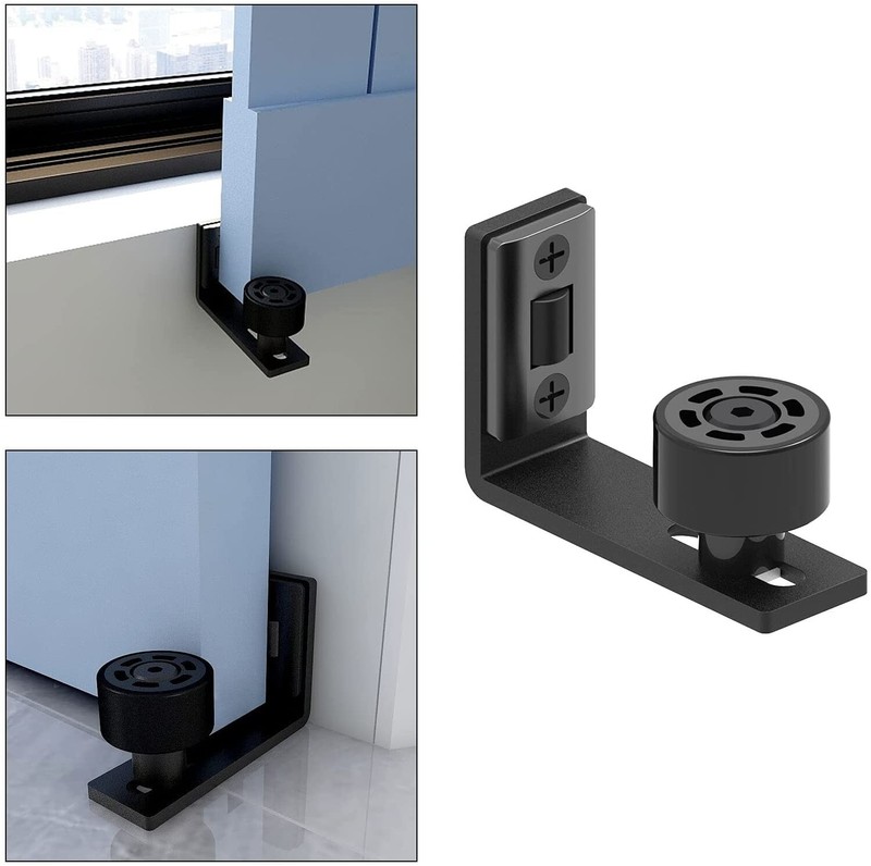 Adjustable Wall Mount Floor Guide Sliding Barn Door Hardware for Sliding Door gallery