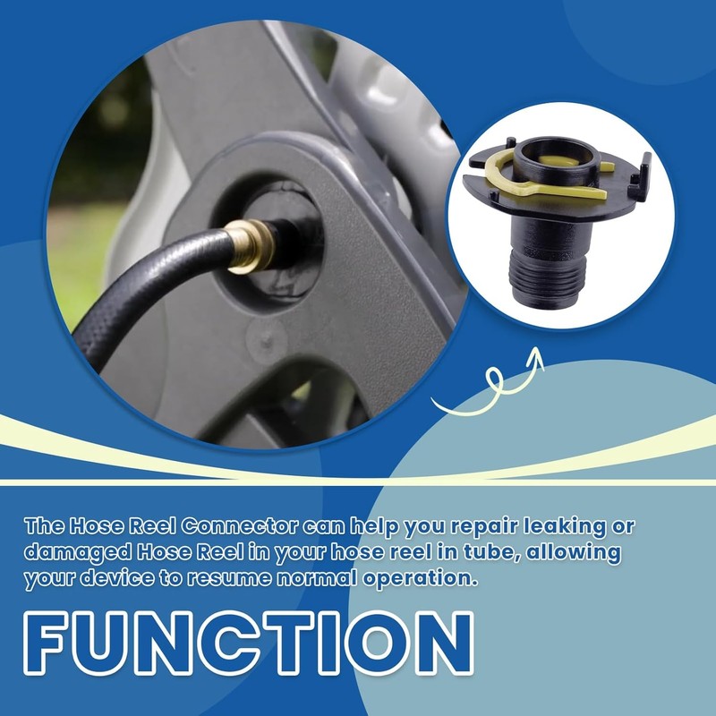 1Pcs Hose Reel Connector w/ Retainer Clip Part Fits S-uncast Model Hose Reels gallery