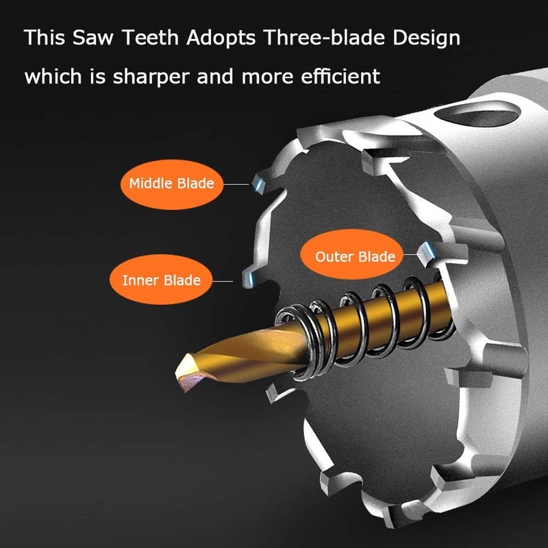 Efficient 5-7/8 Inch Tungsten Carbide Tipped Hole Saw for Metal, Wood & More gallery