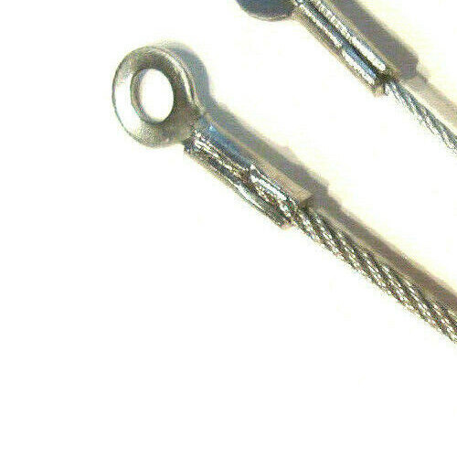 Black Vinyl Coated Cable Length with Eyelets ...Cable 2.0mm ...Single/Double Eye gallery