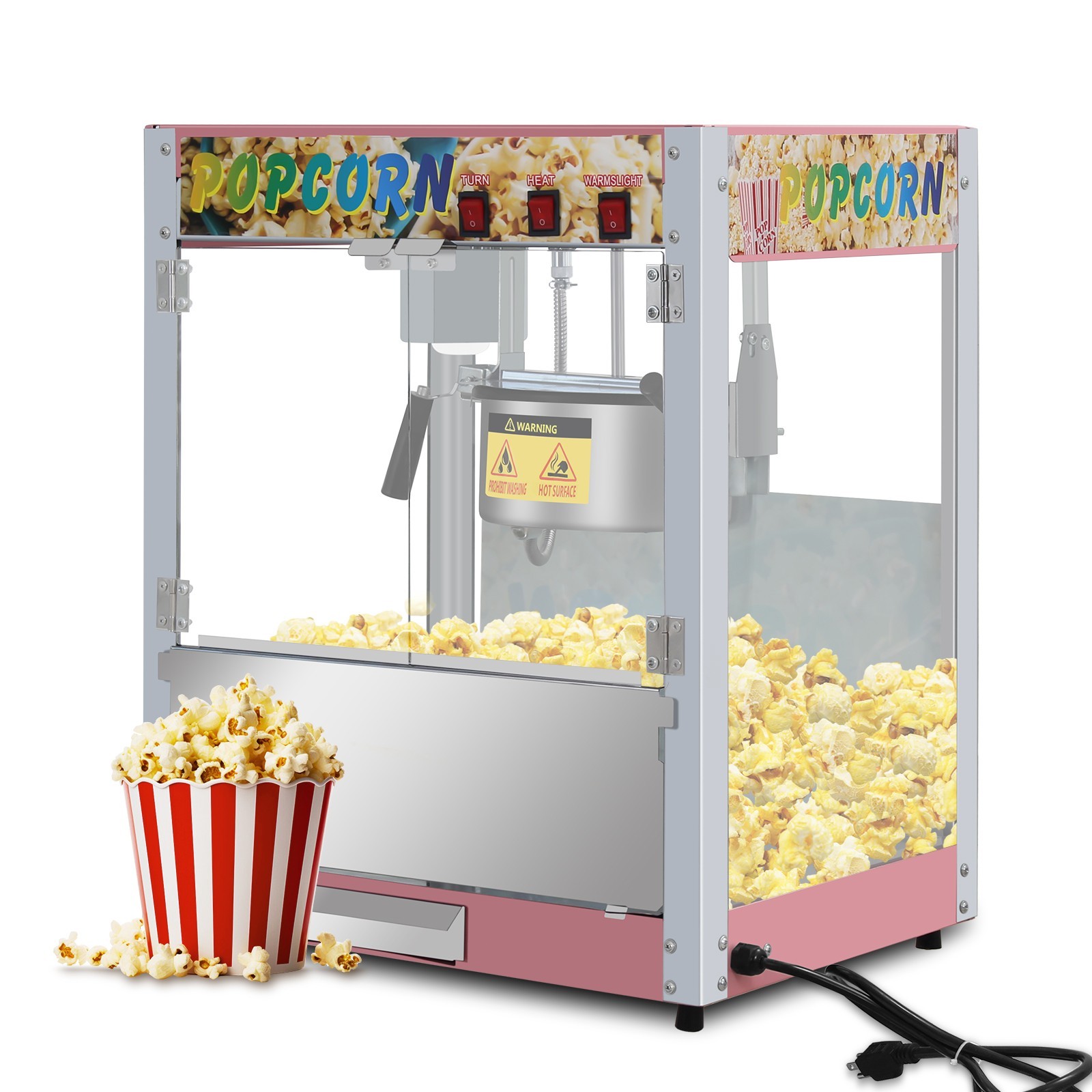 Bar Style Popcorn Machine Maker Popper with Kettle Commercial Popcorn Machine gallery