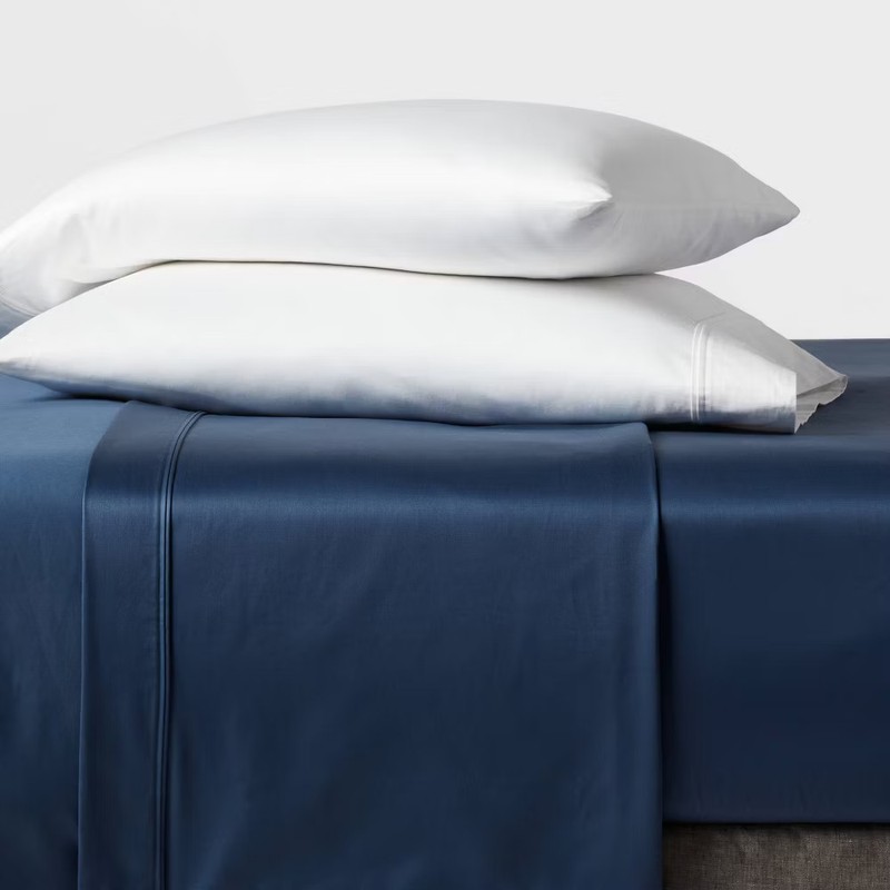 400 Thread Count Performance Fitted Sheet Stripe - Threshold gallery