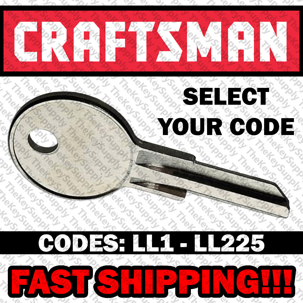Craftsman Toolbox Key Cut to Your Code LL1 - LL225 gallery