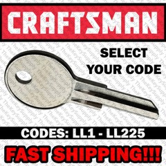 Craftsman Toolbox Key Cut to Your Code LL1 – LL225