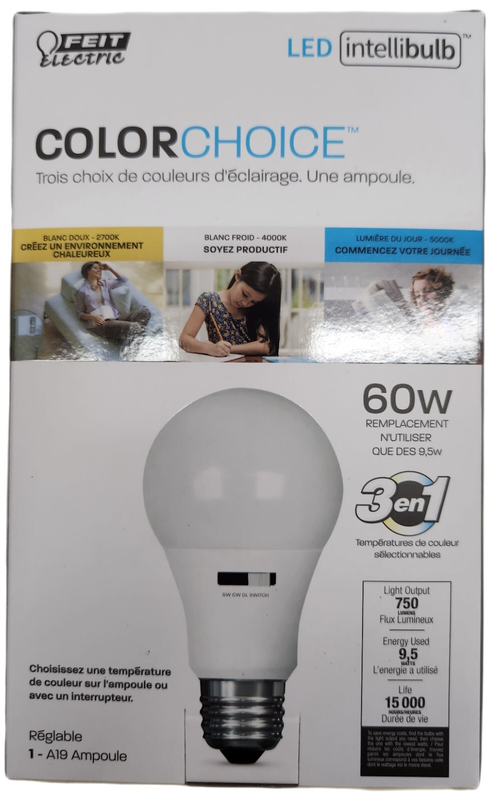 FEIT ELECTRIC SMART WIFI COLOR CHANGING 60W 750 LUMENS 12 PACK gallery