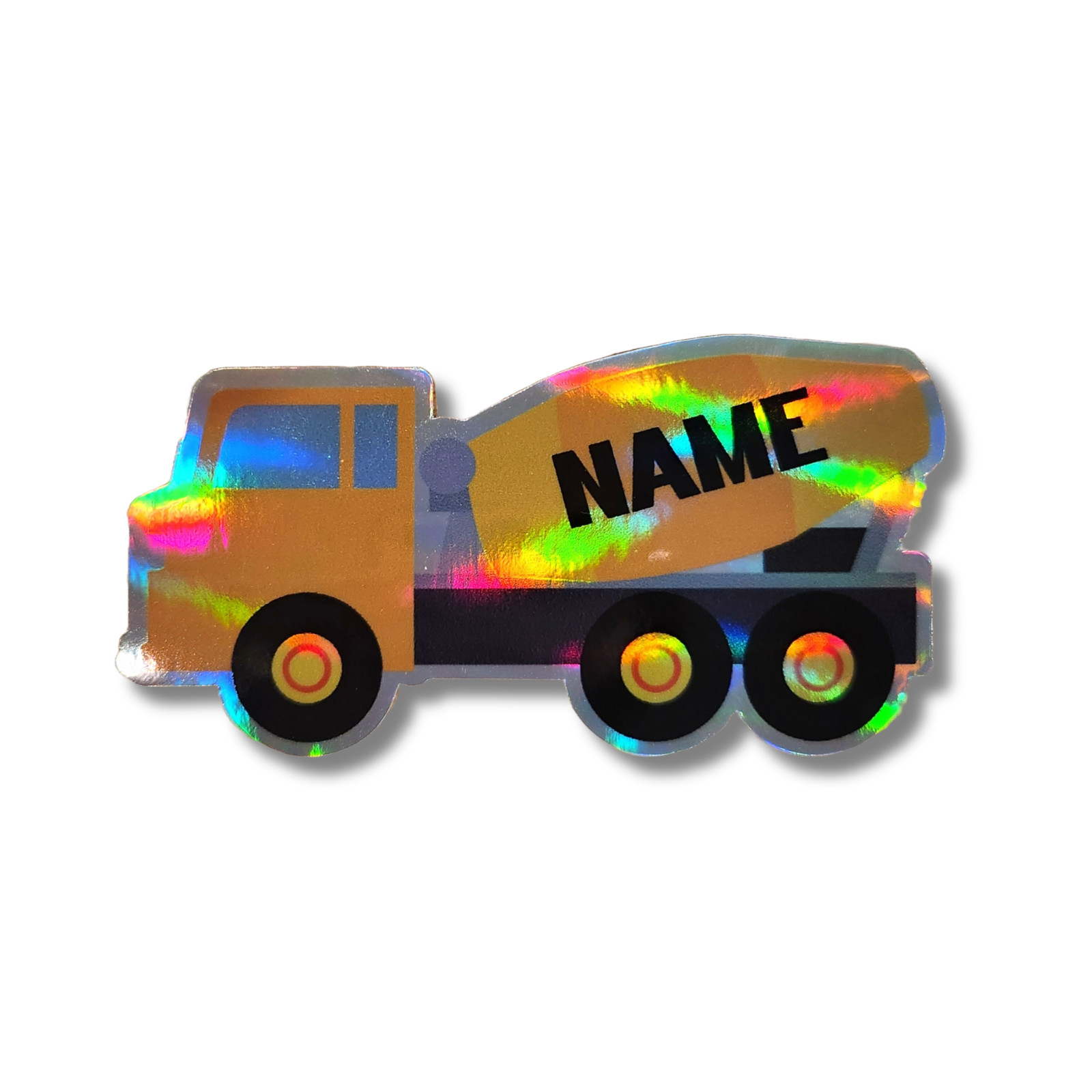 Custom Cement Mixer Truck Sticker – Personalized Name Construction Vehicle Decal gallery