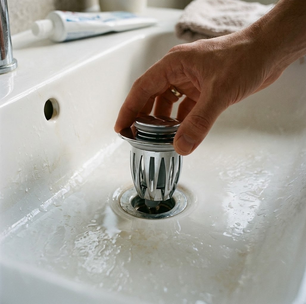 Bathroom Sink Pop Up Drain Stopper Anti-Odor Filter Screen 1 Piece gallery