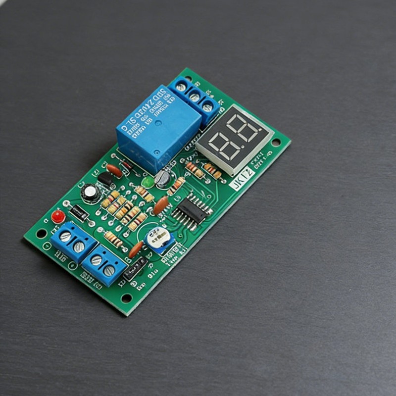 12V Time Delay Relay Adjustable 1-99 Sec/min Built-in Digital Tube Display gallery