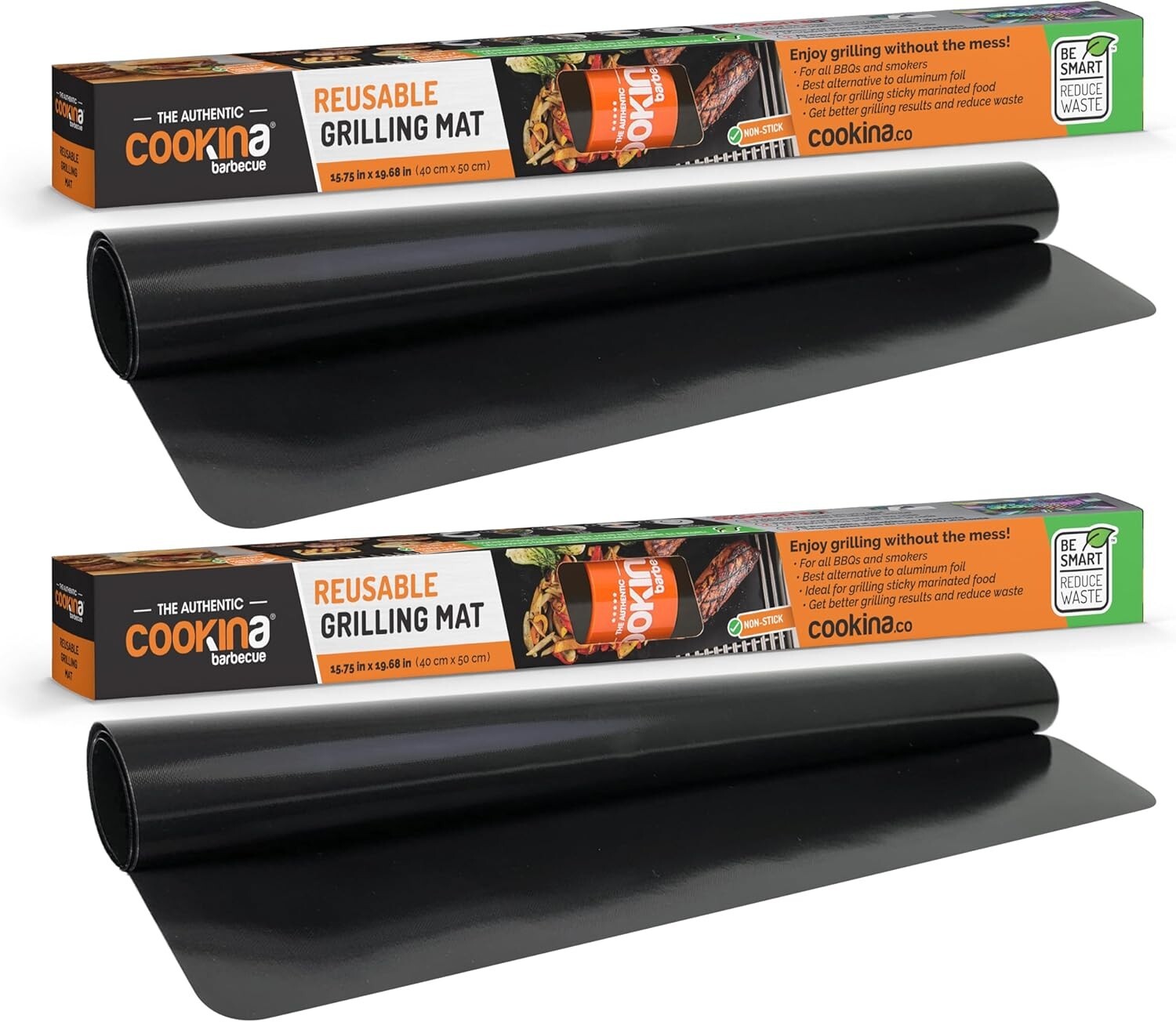 (2)BBQ Reusable Mat-100% Non-Stick, Easy to Clean Grilling Sheet for Smokers, gallery
