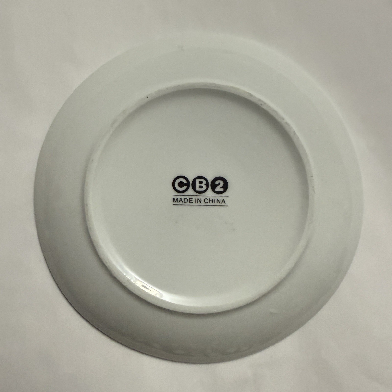 Crate And Barrel CB2 Skull Plate Blue Yellow Salad Bread Appetizer 6” gallery