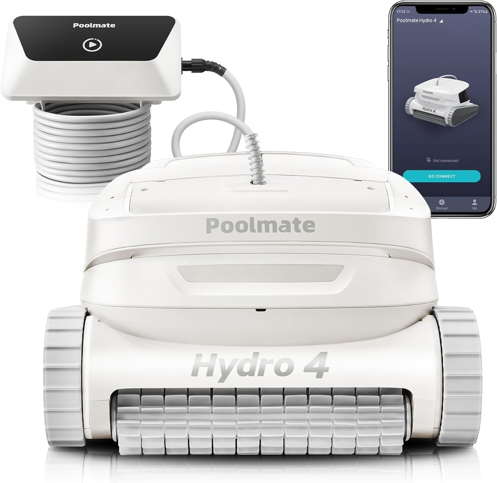 Chasing Hydro 4 Inground Pool Vacuum Cleaner | 50ft Corded for Floor, Wall Clean