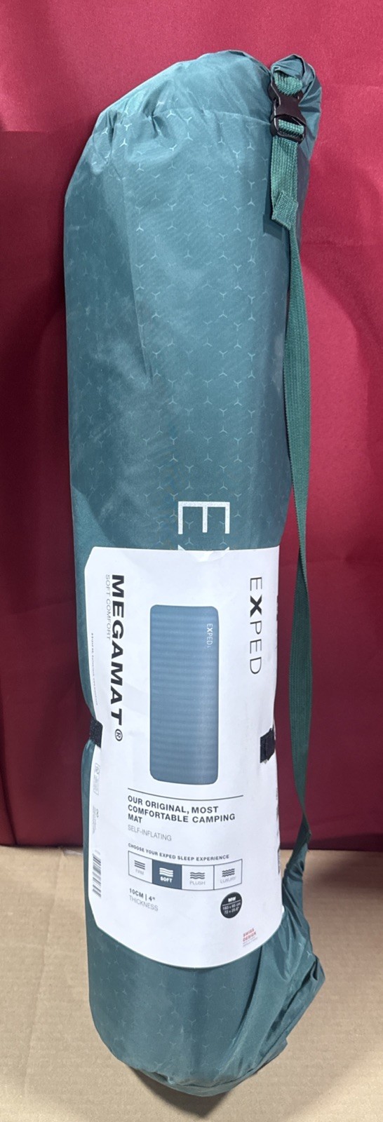 Exped MegaMat Medium Wide Self Inflating Soft Car Sleeping Mat Camping Foam NEW gallery