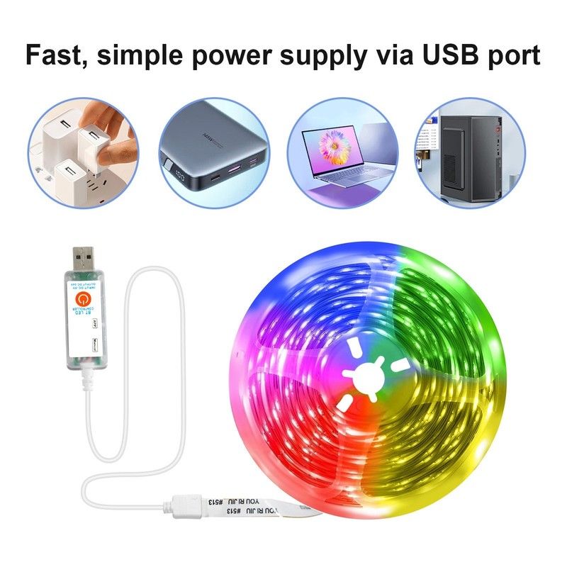 LED Strip Lights, Smart Light with App & Remote Control, RGB LED Lights for room gallery
