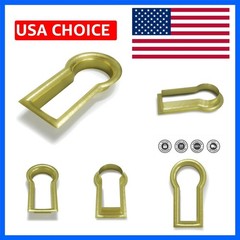 Fitted Keyhole Insert, Solid Brass B-3568SB I.D.:1/2′ X 1/4″, O.D. 5/8″ X 3/8″