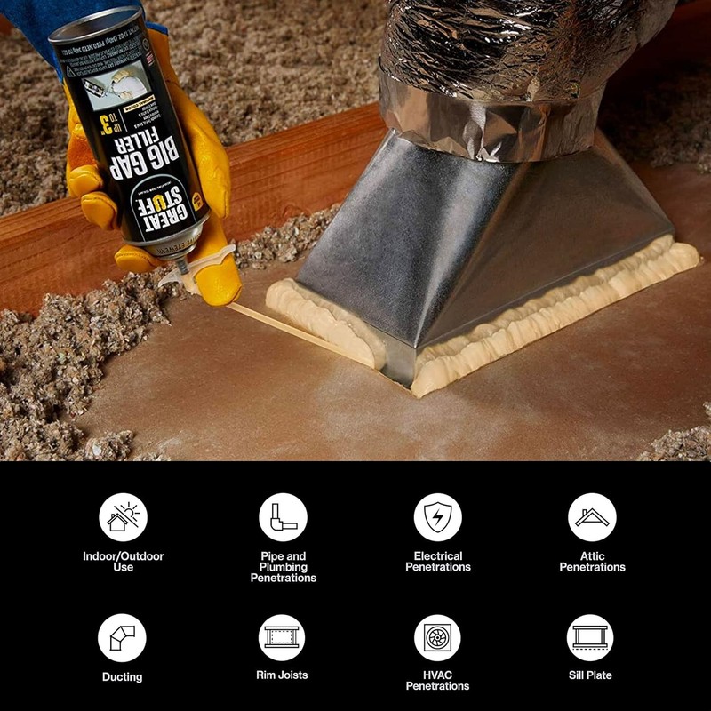 GREAT STUFF Big Gap Filler Insulating Foam Sealant, 12 oz, 8 pack gallery
