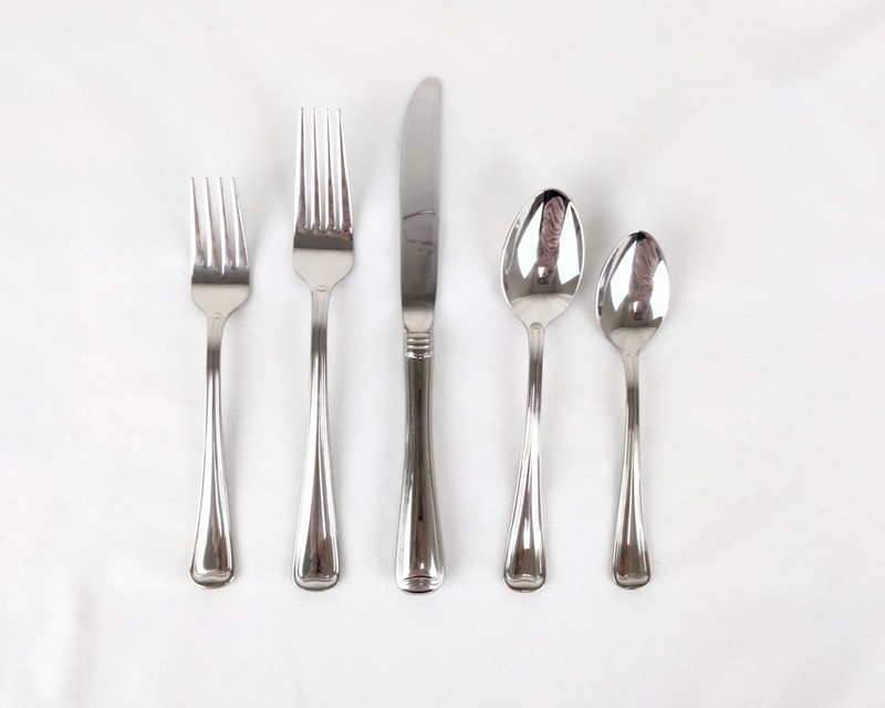 Gorham Monet 5 Piece Place Setting Stainless 18/8 Excellent Silver Color gallery