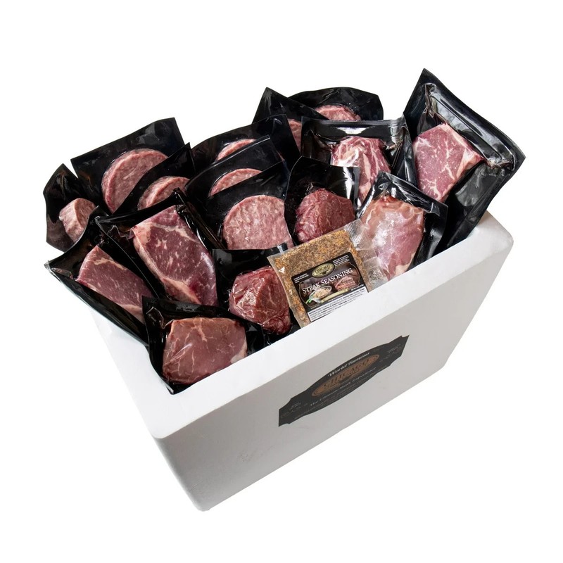 PREMIUM ANGUS BEEF Assortment USDA CHOICE 16-Packs 8 lbs Total Uncooked Frozen gallery