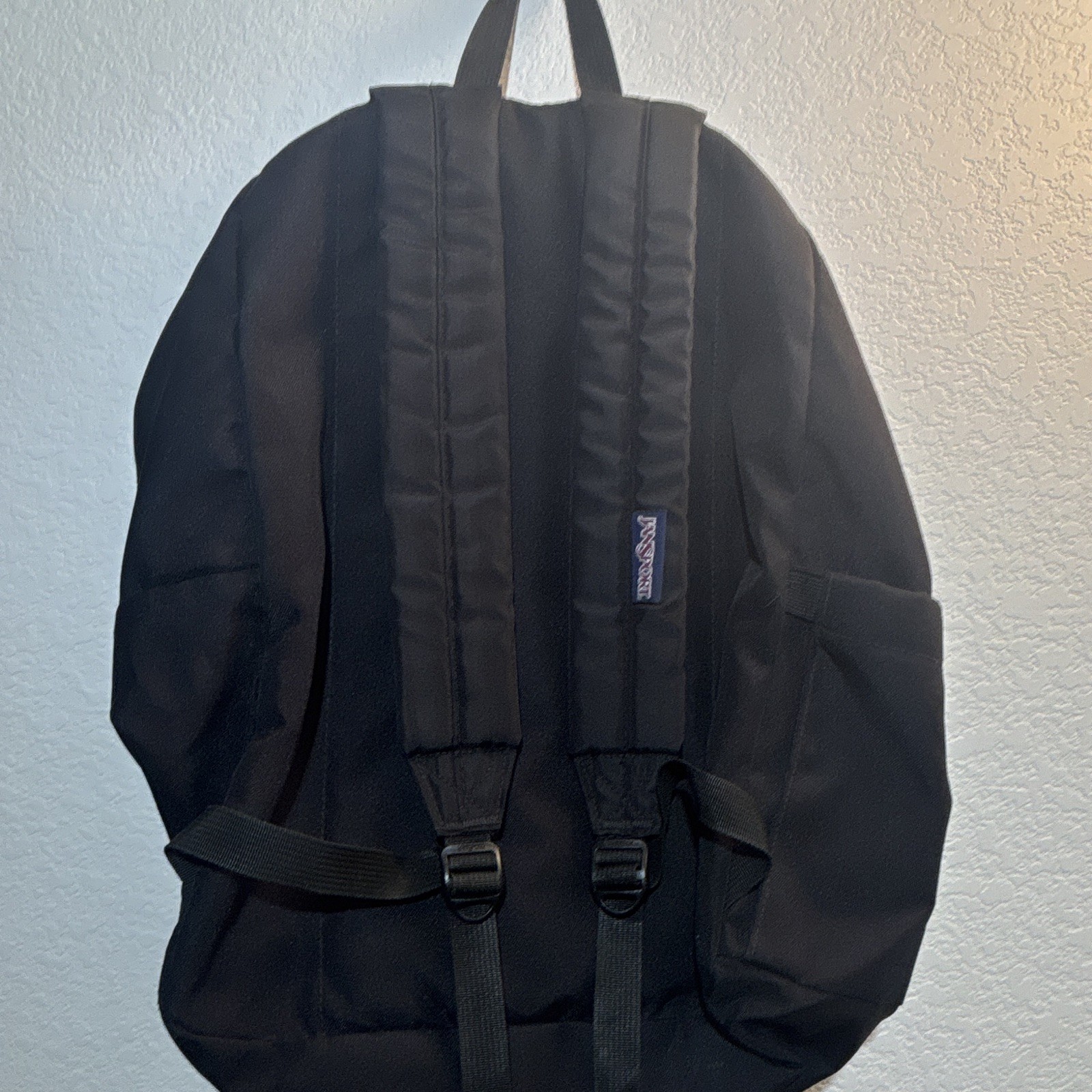 JanSport SuperBreak Black Nylon Hiking Backpack, Adjustable Straps, Pockets 2