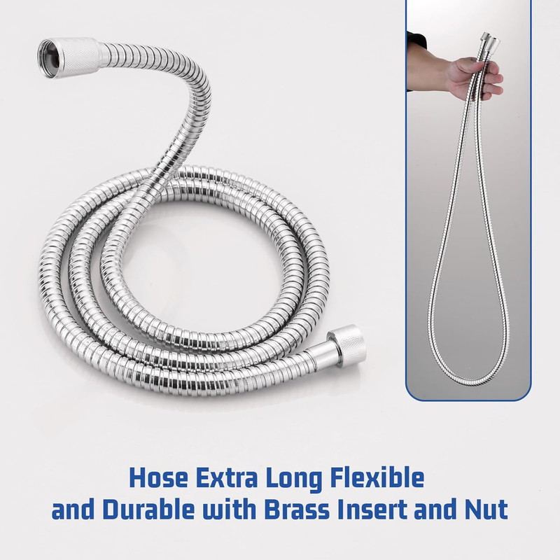59 Inches Universal Shower Hose Compatible with GROHE 28143000 Relexaflex Metal gallery