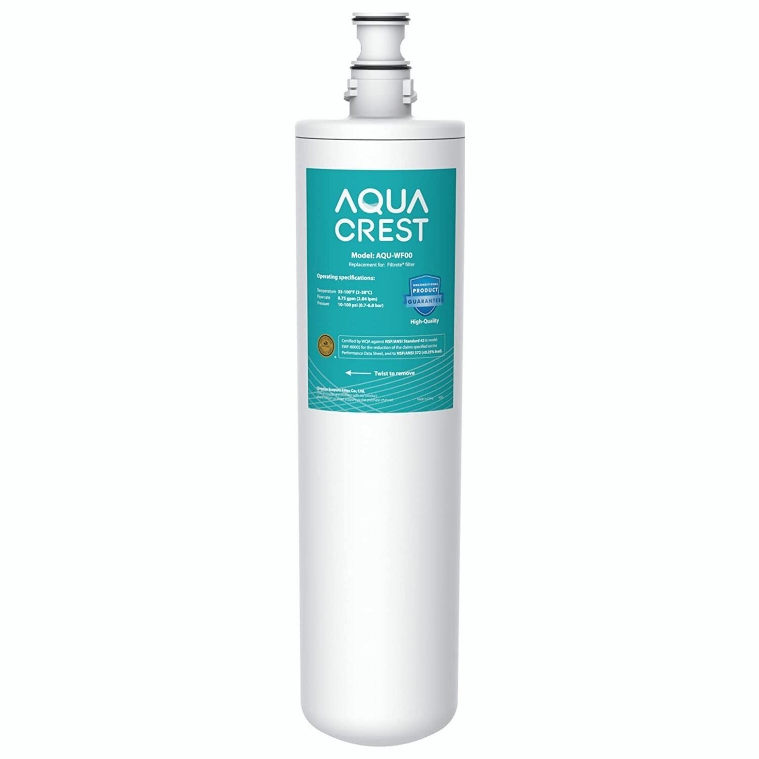 AQUA CREST Under Sink Water Filter, 3US-PF01, Replacement for 3US-MAX-F01H gallery