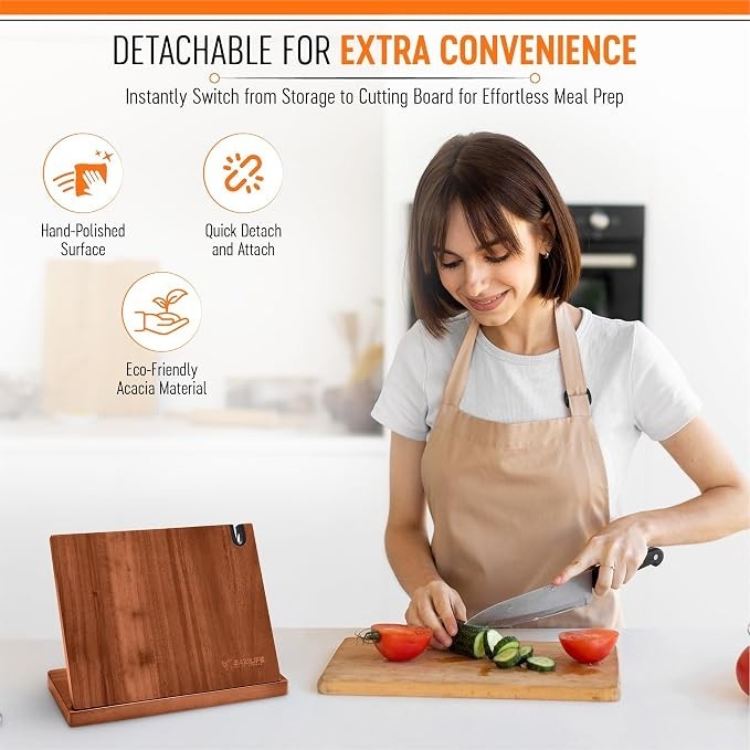 Magnetic Knife Block for Kitchen Countertop – Double-Sided Strong Knife Magnet H gallery