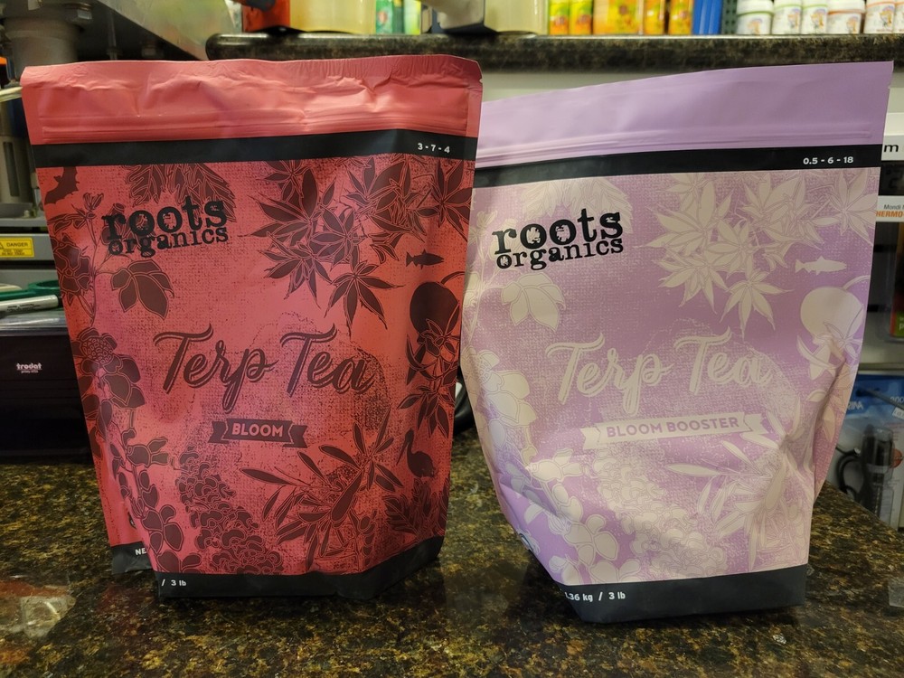 Roots Organics Combo 3 Lb Terp Tea Bloom 3-7-4 & Terp Tea Bloom Boost 0.5-6-18
