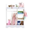 Particleboard Children's Wardrobe with 1 Mirror, 3 Shelves, and 1 Clothes Rod gallery