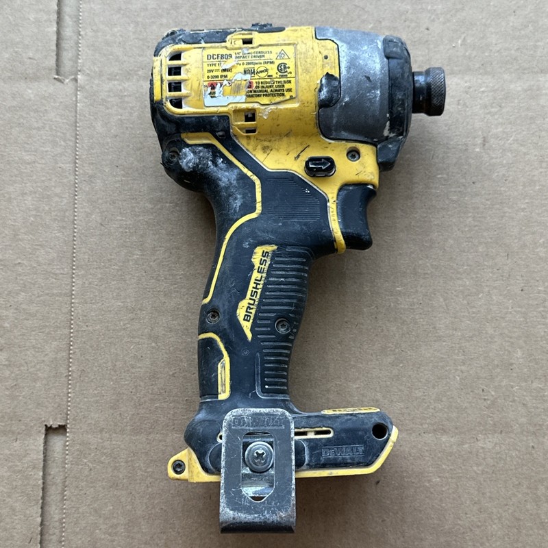 DEWALT DCF809 Impact Driver 20V Brushless 1/4 in Compact Lightweight HEAVY USE gallery