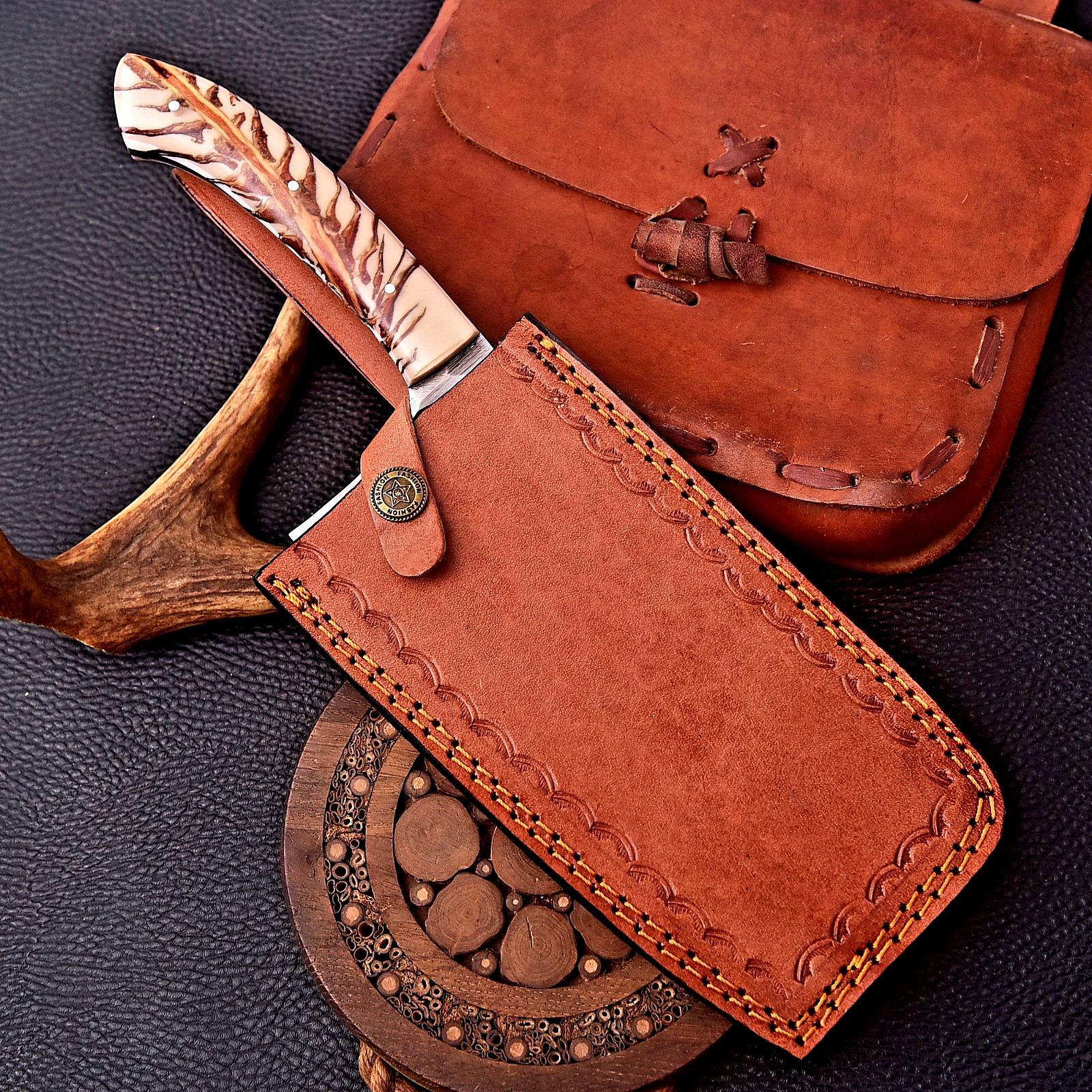 CUSTOM HAND MADE FORGE HIGH CARBON STEEL CLEAVER MEET CHOPPER 2950 gallery