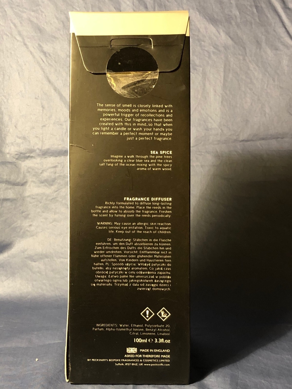Pecksniff's~SEA SPICE~General Store~ROOM DIFFUSER +REEDS~3.3oz~NIB gallery