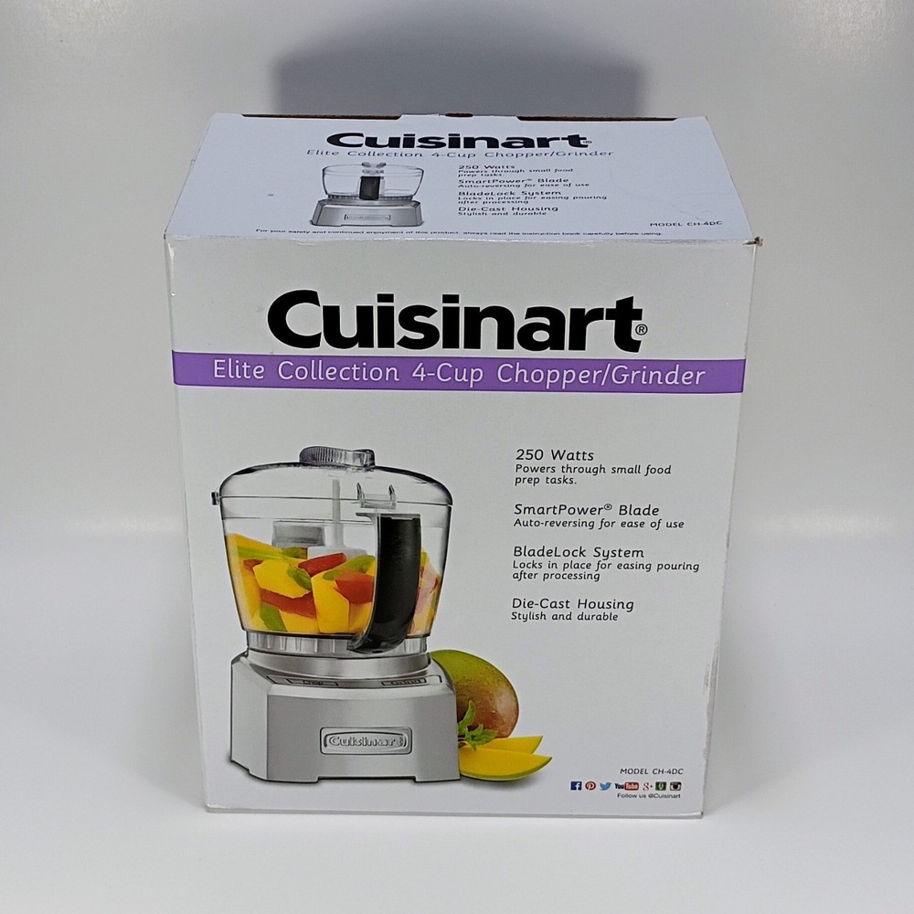 Cuisinart CH-4DC Elite Collection 4 Cup Chopper Grinder New Open Box Item