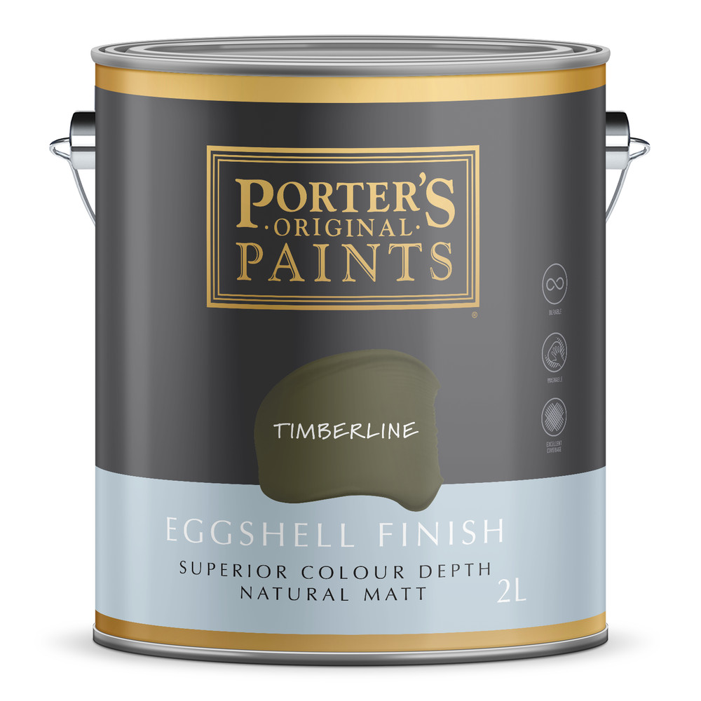 Porter's 2L Timberline Eggshell Finish Broadwall Washable Paint