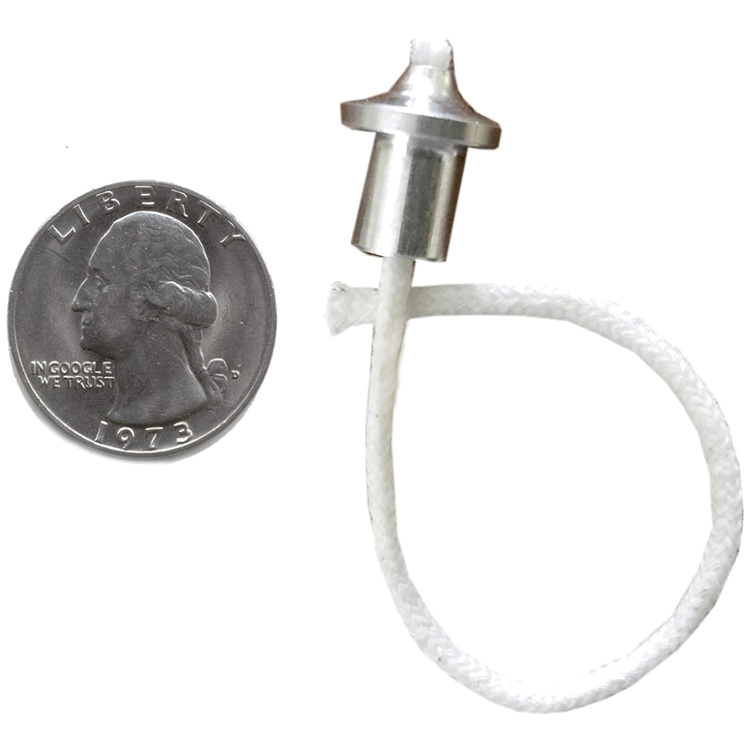 Eco-Friendly 2.6mm Cotton Wicks & Aluminum Holders - 10-Pack for Small Candles gallery
