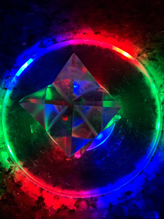 Acrylic Ultra-Thin Multicolor LED Light Base for Minerals Crystals Displaying gallery