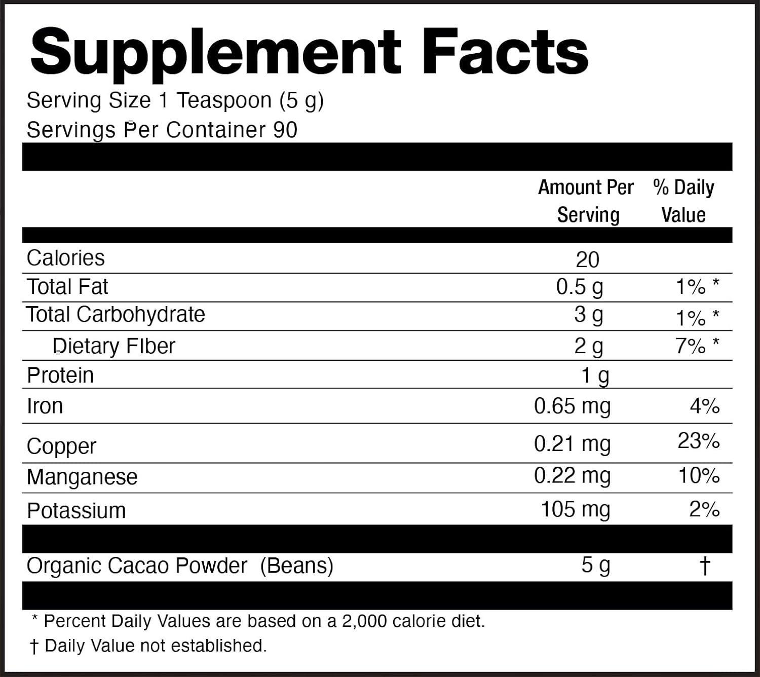 Cacao Powder Organic - 1 Pound - Unsweetened Premium Grade Superfood (Raw) - USD gallery