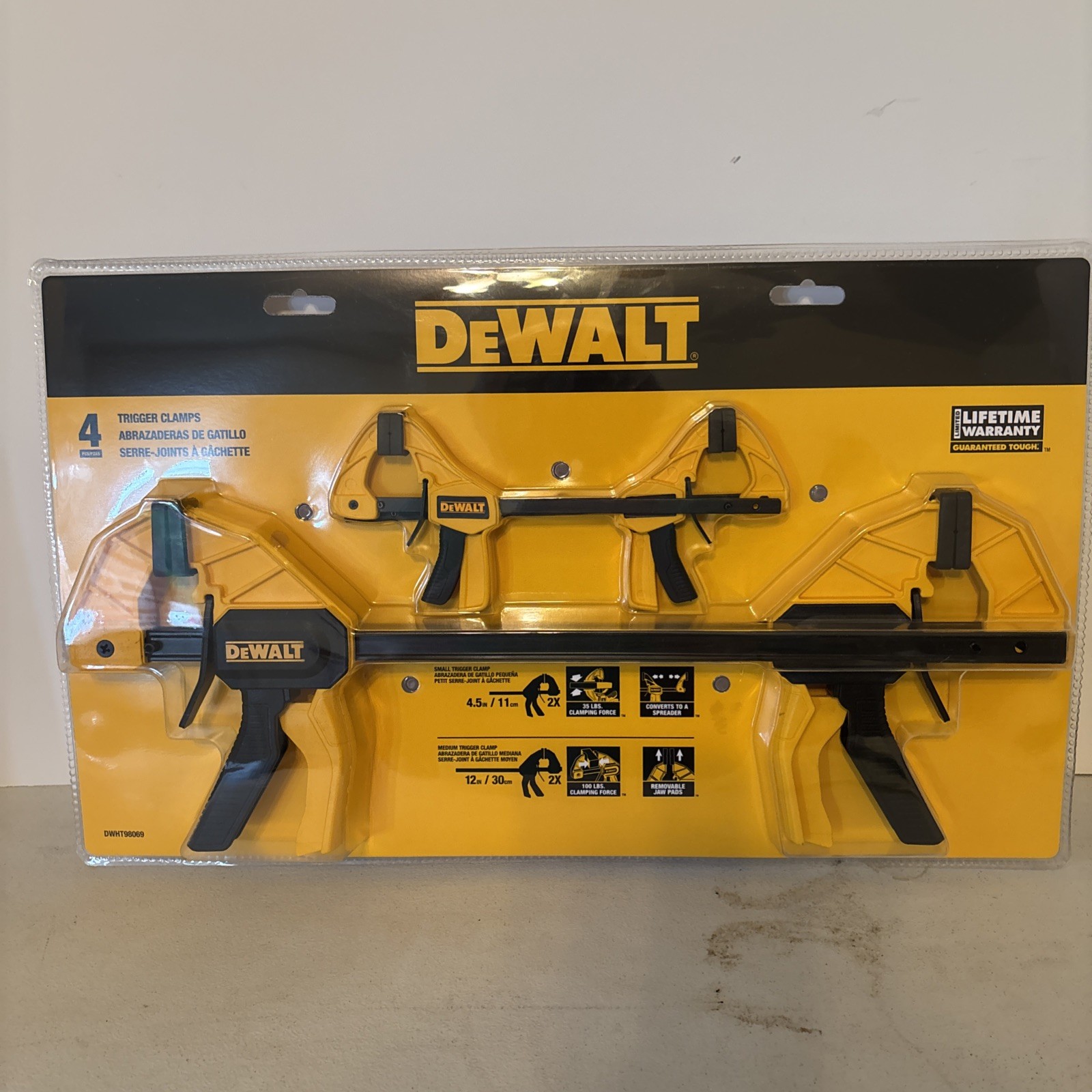 Dewalt Medium And Large Trigger Clamp Vise Set (4 Pack) gallery