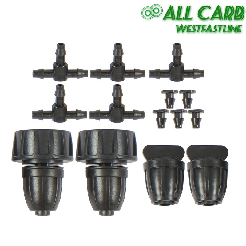130ft Drip Irrigation System Adjustable W/ Emitters Tubing & Fittings For Garden gallery