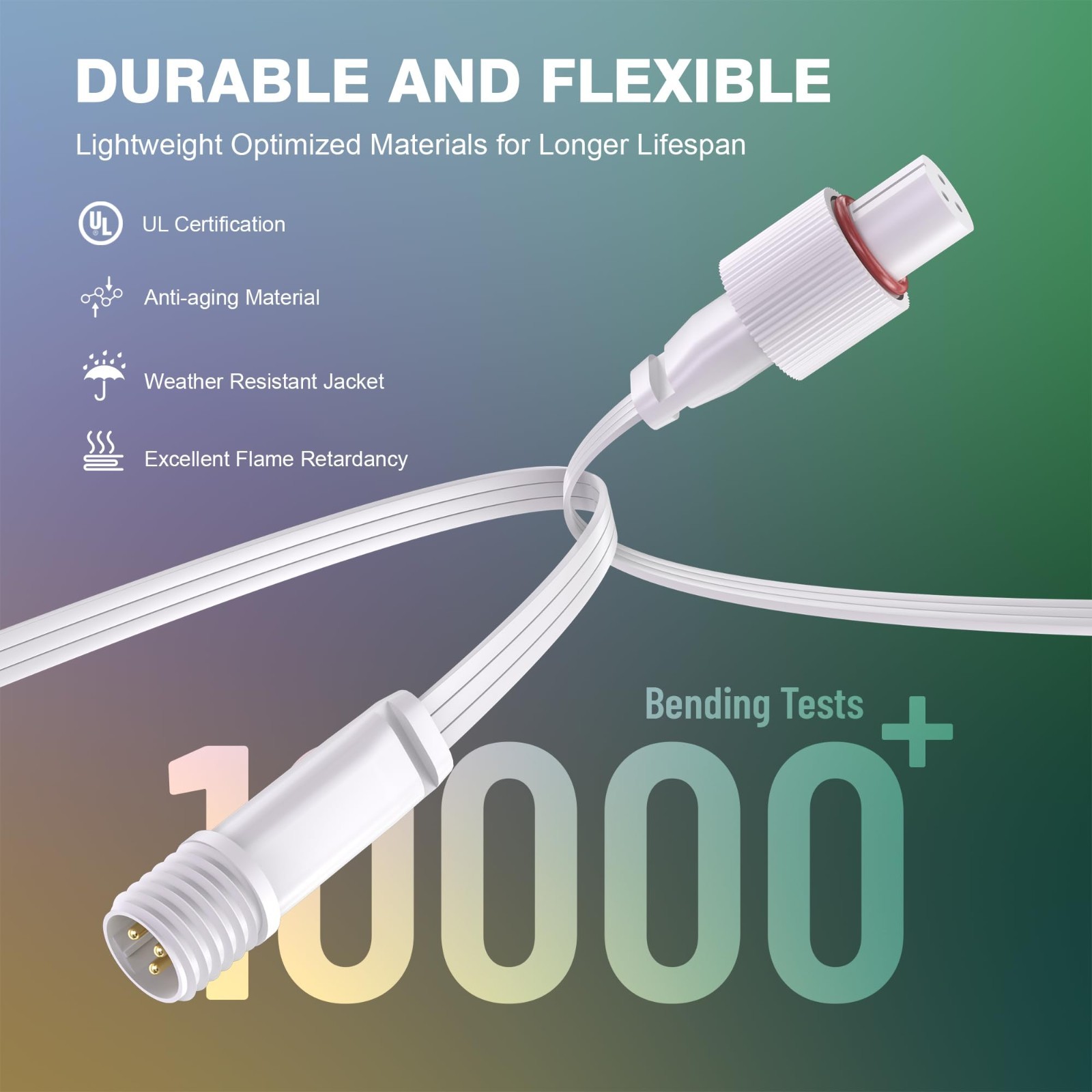 32FT Permanent Outdoor Lights Extension Cable for Govee IP68 Waterproof Extensio gallery