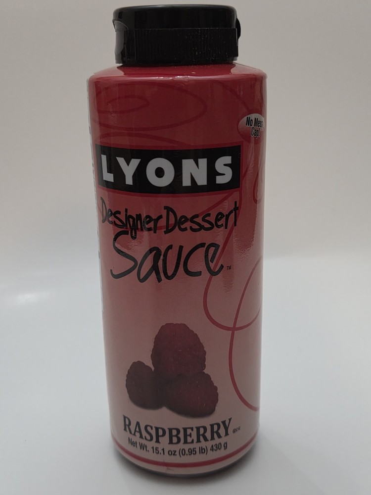 Lyons Designer Dessert Sauce Raspberry Syrup 15 Oz